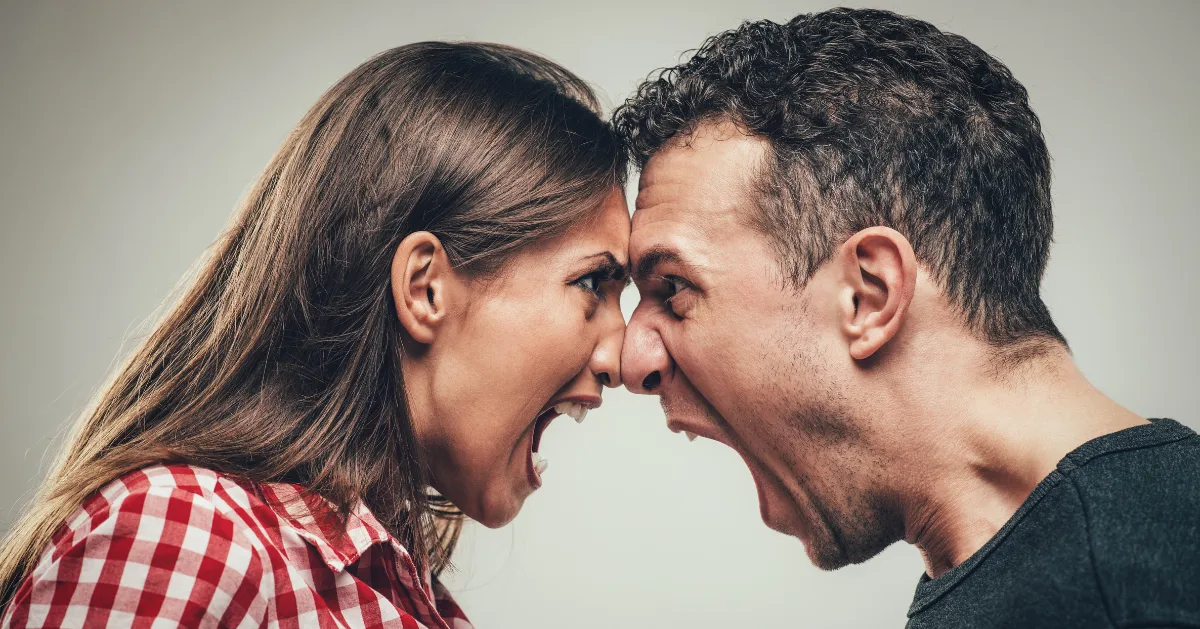 two people angry at each other
