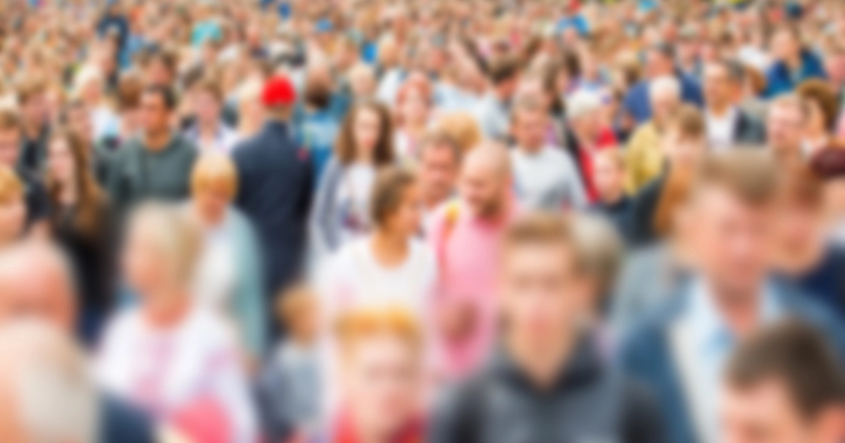 blurred faces