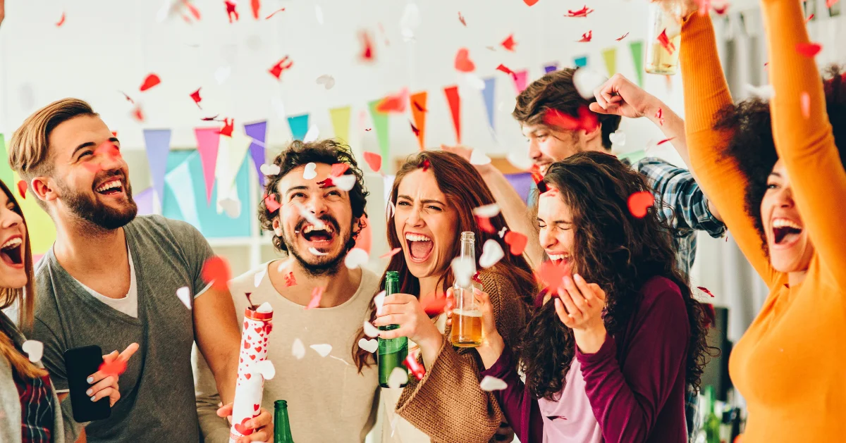 young adults at a party