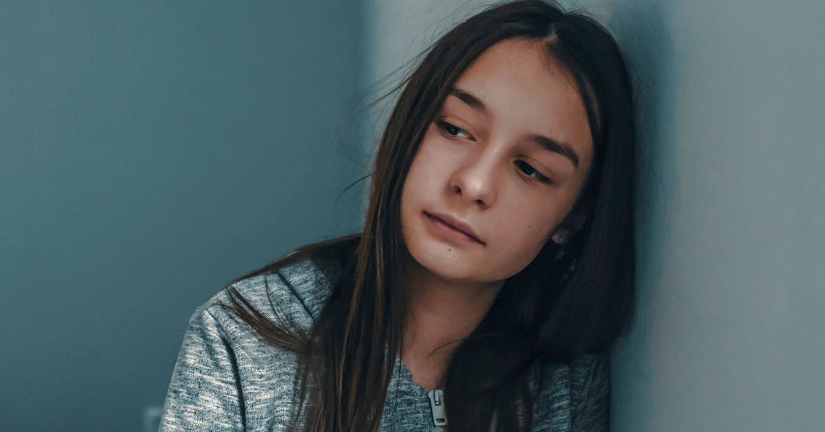 a girl worried about being pregnant