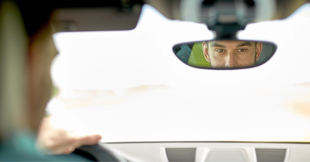 reflections of a guy in the mirror