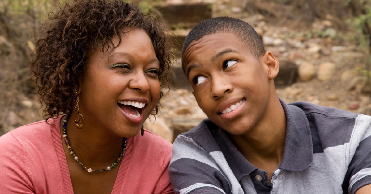 a young man with his stepmom