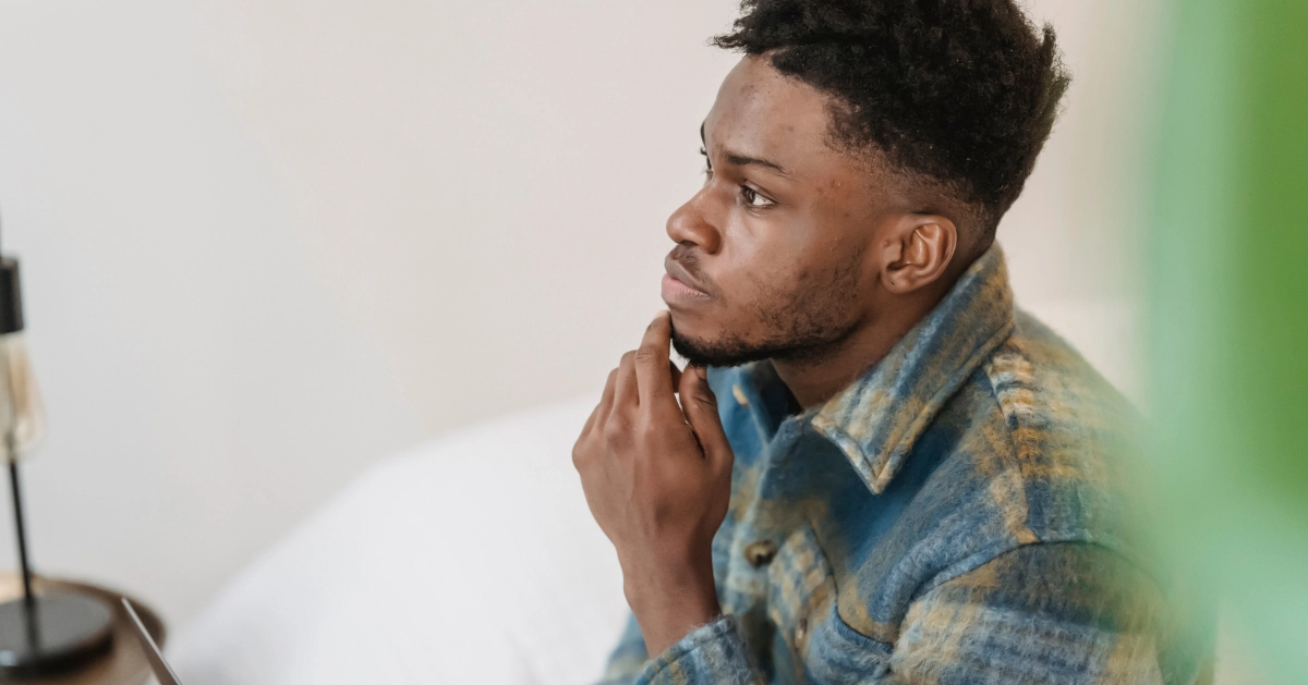 Man thinking.