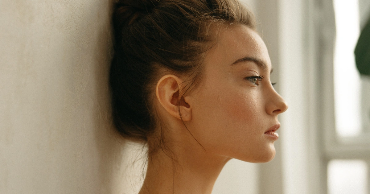 Girl feeling depressed.